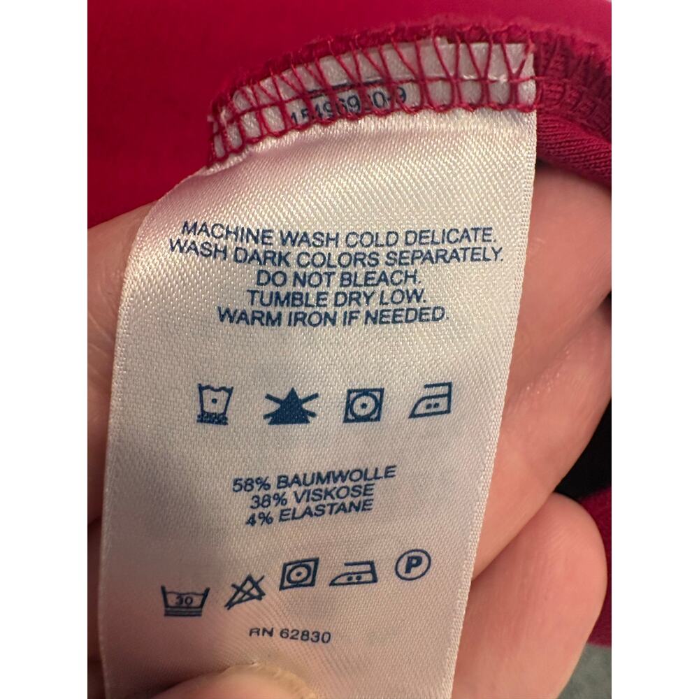 Lands' End Women's Sleeveless Ponte Sheath Dress Raspberry Pink Pockets Size 8 - Picture 4 of 4